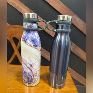 New Contigo Stainless Steel Refillable Water Bottle Set of 2